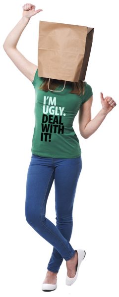 Woman - I’m ugly paper bag